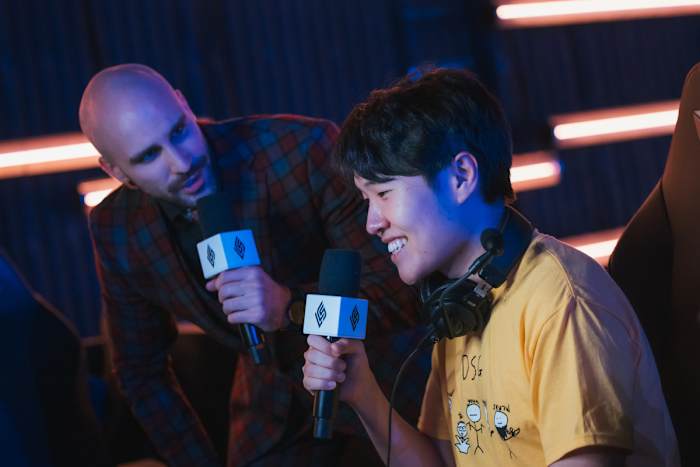 Disguised Toast being interviewed at NACL Championship